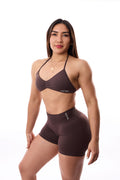 Impact Strappy Bra Espresso